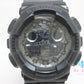 カシオ CASIO G-SHOCK メンズ 腕時計 GA-100CF カモフラージュ ブラック アナ デジ 黒 SS 樹脂 ブレス クォーツ QZ ウォッチ 迷彩  【中古】【送料無料】ht6587