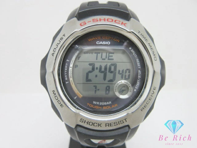カシオ CASIO G-SHOCK  The G メンズ 腕時計 GE-700J 電波 ソーラー ブラック 黒 樹脂 SS デジタル クォーツ QZ ウォッチ Gショック ジーショック ウェーブセプター WAVE CEPTOR 【中古】【送料無料】 ht6608
