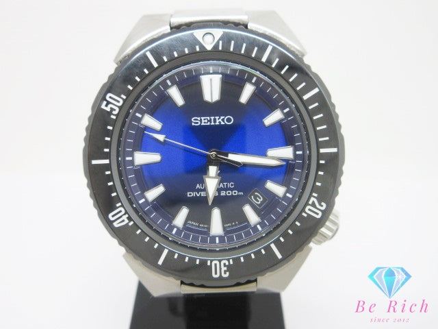 美品 セイコー SEIKO プロスペックス ダイバー スキューバ デイト SBDC039 6R15-03G0 自動巻き メンズ 腕時計 青 ブルー シルバー SS ブレス オートマ AT ウォッチ PROSPEX 【中古】【送料無料】 ht6692