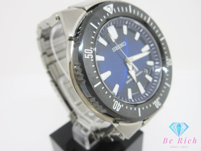 美品 セイコー SEIKO プロスペックス ダイバー スキューバ デイト SBDC039 6R15-03G0 自動巻き メンズ 腕時計 青 ブルー シルバー SS ブレス オートマ AT ウォッチ PROSPEX 【中古】【送料無料】 ht6692