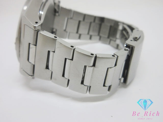 セイコー SEIKO ワイアード ソーラー メンズ 腕時計 デイデイト V158-0AP0 黒 ブラック シルバー SS ブレス アナログ クォーツ QZ ウォッチ WIRED 【中古】【送料無料】 ht6772