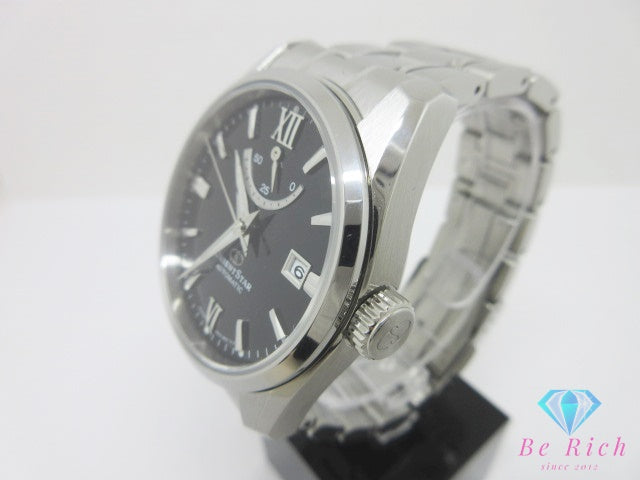 オリエント スター ORIENT STAR コテンポラリー スタンダード 自動巻き メンズ 腕時計 デイト RK-AU0004B 黒 ブラック シルバー SS ブレス アナログ オートマ AT ウォッチ 裏スケ シースルーバック 【中古】【送料無料】 ht6774