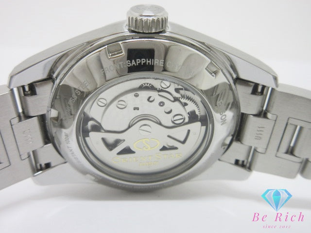 オリエント スター ORIENT STAR コテンポラリー スタンダード 自動巻き メンズ 腕時計 デイト RK-AU0004B 黒 ブラック シルバー SS ブレス アナログ オートマ AT ウォッチ 裏スケ シースルーバック 【中古】【送料無料】 ht6774