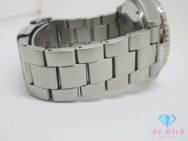 オリエント ORIENT スポーツ ダイバー デイデイト 自動巻き メンズ 腕時計 E692-UAV0 黒 ブラック シルバー SS ブレス ロゴ アナログ オートマ AT ウォッチ シースルーバック 裏スケルトン   【中古】【送料無料】 ht6777