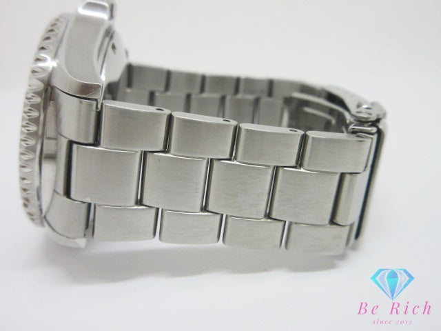 オリエント ORIENT スポーツ ダイバー デイデイト 自動巻き メンズ 腕時計 E692-UAV0 黒 ブラック シルバー SS ブレス ロゴ アナログ オートマ AT ウォッチ シースルーバック 裏スケルトン   【中古】【送料無料】 ht6777