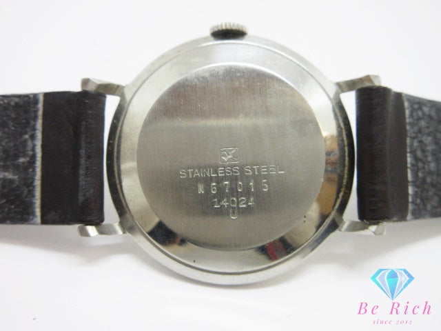 セイコー SEIKO UNIQUE ユニーク 15石 手巻き メンズ 腕時計 14024 蛇S  SS レザー ブレス アナログ ウォッチ アンティーク ヴィンテージ アンチショック  【中古】【送料無料】 ht6886