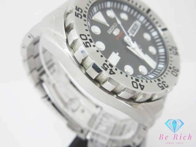 セイコー SEIKO ファイブ 5 スポーツ 4R36-03T0 自動巻き デイデイト メンズ 腕時計 シルバー SS ブレス シースルーバッグ 裏スケ アナログ オートマ AT ウォッチ FIVE  【中古】【送料無料】 ht7127