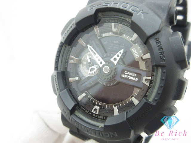 カシオ CASIO G-SHOCK メンズ 腕時計 GA-110 黒 ブラック 樹脂 ブレス デジタル アナログ クォーツ QZ ウォッチ Gショック ジーショック【中古】【送料無料】ht7150
