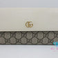 グッチ GUCCI ダブルG バイカラー コンチネンタル ウォレット 二つ折り 長財布 456116 GGスプリーム プチマーモント ロゴ PVC レザー ベージュ オフホワイト ロング 【中古】【送料無料】 bs4130