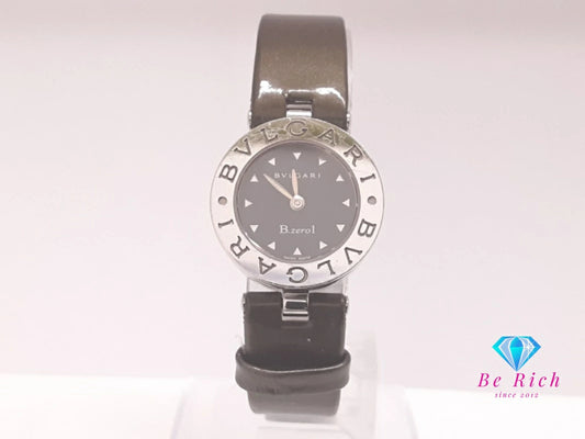 ブルガリ BVLGARI B-zero1 レディース 腕時計 BZ 22 S 黒 ブラック カーキ グリーン 緑 SS レザー ブレス ロゴ アナログ クォーツ QZ ウォッチ ビーゼロワン 【中古】【送料無料】 bt3478