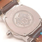 エルメス HERMES Hウォッチ ロンド HR1.210 レディース 腕時計 シルバー ブラウン 茶 SS レザー ブレス ロゴ アナログ クォーツ QZ ウォッチ  【中古】【送料無料】 bt3459