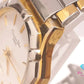 クリスチャン ディオール Christian Dior オクタゴン ウォッチ レディース 腕時計 白 ホワイト シルバー ゴールド SS GP ブレス アナログ クォーツ QZ   【中古】【送料無料】 bt3463