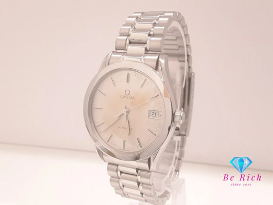OH 仕上げ 済 オメガ OMEGA クラシック デイト 自動巻き メンズ 腕時計 3501.30 シルバー SS ブレス アナログ オートマ AT ウォッチ   【中古】【送料無料】 bt3491