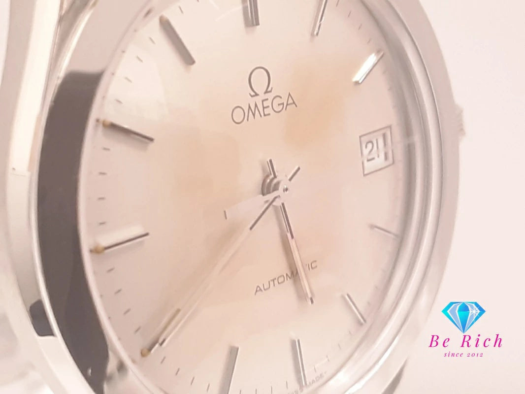 OH 仕上げ 済 オメガ OMEGA クラシック デイト 自動巻き メンズ 腕時計 3501.30 シルバー SS ブレス アナログ オートマ AT ウォッチ   【中古】【送料無料】 bt3491