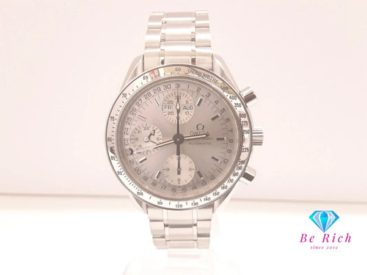 OH 仕上げ済 オメガ OMEGA スピードマスター デイデイト クロノグラフ 自動巻き メンズ 腕時計 3523.30 シルバー SS ブレス オートマ AT アナログ ウォッチ トリプル カレンダー Speedmaster  【中古】【送料無料】  bt3498