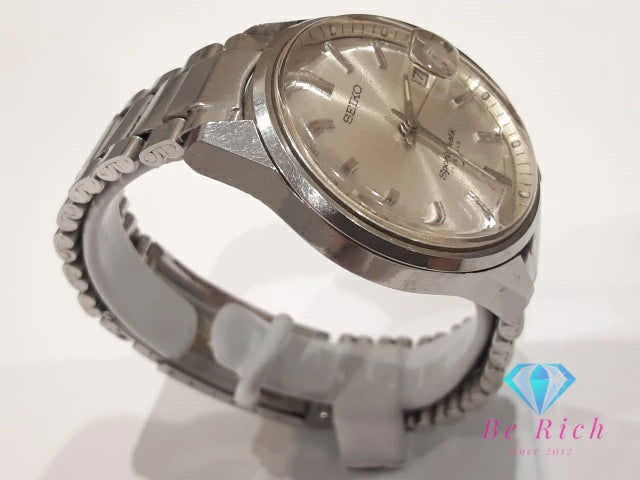 セイコー SEIKO スポーツマチック 17石 自動巻き メンズ 腕時計 デイト 7625-8263 シルバー SS ブレス アナログ AT オートマ アンティーク ヴィンテージ SPORTSMATIC 【中古】【送料無料】ht5753