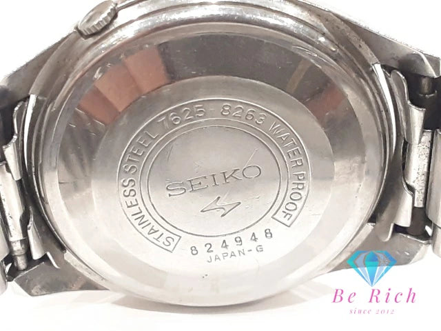 セイコー SEIKO スポーツマチック 17石 自動巻き メンズ 腕時計 デイト 7625-8263 シルバー SS ブレス アナログ AT オートマ アンティーク ヴィンテージ SPORTSMATIC 【中古】【送料無料】ht5753
