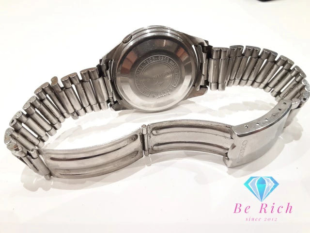 セイコー SEIKO スポーツマチック 17石 自動巻き メンズ 腕時計 デイト 7625-8263 シルバー SS ブレス アナログ AT オートマ アンティーク ヴィンテージ SPORTSMATIC 【中古】【送料無料】ht5753