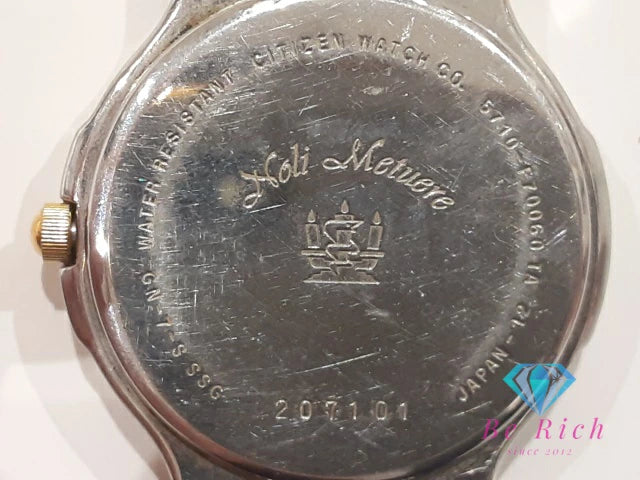 シチズン CITIZEN クラブ・ラ・メール メンズ 腕時計 5710-F70060 シルバー ゴールド SS GP ブレス アナログ クォーツ QZ ウォッチ CLUB LA MER 【中古】【送料無料】 ht5767