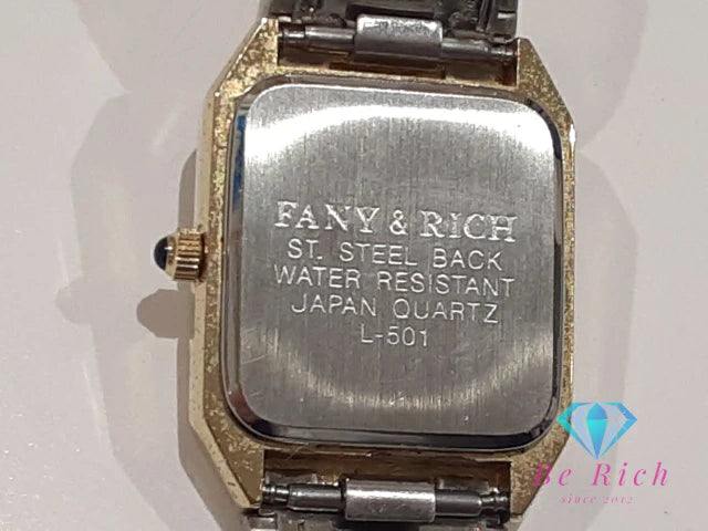ファニー アンド リッチ FANY&RICH レディース 腕時計 L-501 シャンパン ゴールド SS GP ブレス アナログ クォーツ QZ ウォッチ    【中古】【送料無料】 ht5795