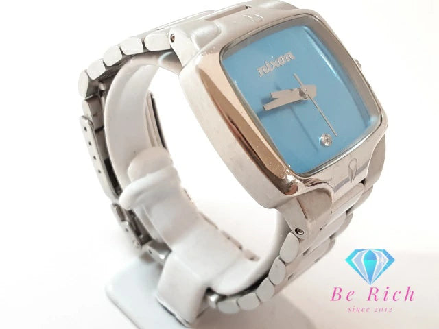 ニクソン NIXON ザ スモール プレーヤー レディース 腕時計 角型 スクエア 青 ブルー シルバー SS ブレス アナログ クォーツ QZ ウォッチ VIP Pass The Small Player 【中古】【送料無料】 ht5883