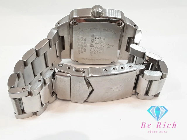 ニクソン NIXON ザ スモール プレーヤー レディース 腕時計 角型 スクエア 青 ブルー シルバー SS ブレス アナログ クォーツ QZ ウォッチ VIP Pass The Small Player 【中古】【送料無料】 ht5883