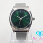 ニクソン NIXON THE TIME TELLER タイムテラー メンズ 腕時計 14F 緑 グリーン シルバー SS ブレス アナログ クォーツ QZ ウォッチ 【中古】【送料無料】 ht3953