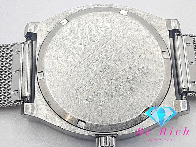 ニクソン NIXON THE TIME TELLER タイムテラー メンズ 腕時計 14F 緑 グリーン シルバー SS ブレス アナログ クォーツ QZ ウォッチ 【中古】【送料無料】 ht3953