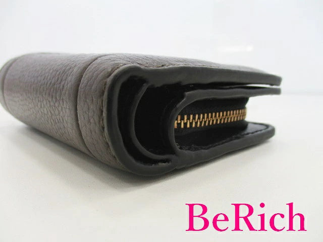 美品 マークジェイコブス MARC JACOBS 二つ折り財布 M0015107 アッシュ レザー ロゴ 二つ折り財布 コンパクト ミニ ウォレット  【中古】【送料無料】 sh1577