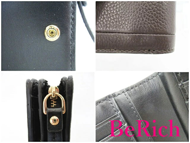 美品 マークジェイコブス MARC JACOBS 二つ折り財布 M0015107 アッシュ レザー ロゴ 二つ折り財布 コンパクト ミニ ウォレット  【中古】【送料無料】 sh1577
