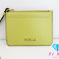 フルラ FURLA キーリング 付 コインケース パス ケース 黄色 イエロー レザー 小銭入れ カード入れ 名刺入れ ビジネス 小物   【中古】【送料無料】sh1693