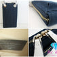 美品 ゲス GUESS ポシェット ウォレット ショルダーバッグ デニム PVC インディゴ ネイビー ホワイト 財布 斜め掛け 【中古】【送料無料】 sh1713