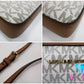 マイケルコース MICHAEL KORS ショルダーバッグ 35F8GTTC2B バニラ エイコーン アイボリー ホワイト 白 ブラウン 茶 PVC レザー MK モノグラム ロゴ スクエア ポシェット クロスボディ 斜め掛け 鞄  【中古】【送料無料】 sh1725