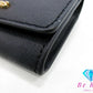 マイケルコース MICHAEL KORS スリム ビジネス カードケース カード入れ 名刺入れ 35H6GTVD2L1 ブラック 黒 レザー ロゴ 小物  【中古】【送料無料】 sh1733