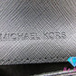 マイケルコース MICHAEL KORS スリム ビジネス カードケース カード入れ 名刺入れ 35H6GTVD2L1 ブラック 黒 レザー ロゴ 小物  【中古】【送料無料】 sh1733