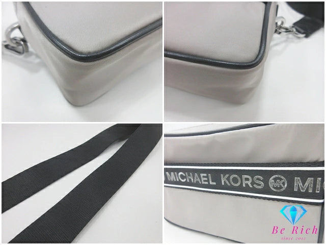 マイケルコース MICHAEL KORS ショルダーバッグ 35H9SY9C5C グレー パールグレー ナイロン ロゴ ポシェット 鞄  【中古】【送料無料】 sh1735