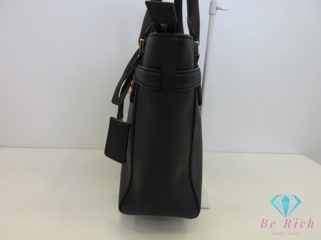 マイケルコース MICHAEL KORS ハンドバッグ トラベラー ミディアム ジップ トートバッグ 35F7GHXT2L 001 ブラック 黒 レザー MK ロゴ ショルダーバッグ 鞄  【中古】【送料無料】 sh1783