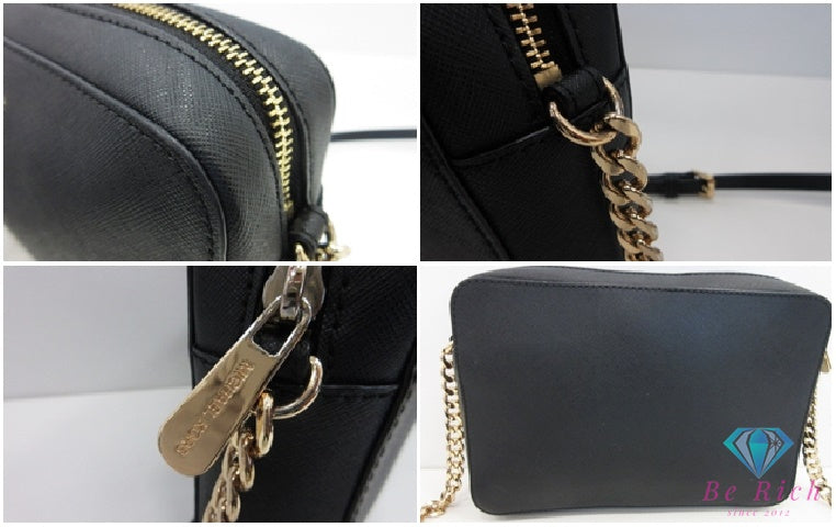 マイケルコース MICHAEL KORS ショルダーバッグ 35TBGTTC9L ブラック 黒 レザー ロゴ スクエア ポシェット クロスボディ 斜め掛け 鞄  【中古】【送料無料】 sh1784