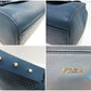 フルラ FURLA ハンドバッグ カプリッチョ F6877 ダーク グリーン ネイビー 紺 レザー ロゴ ショルダーバッグ ワンショルダー バッグ 肩掛け 鞄   【中古】【送料無料】 sh1788