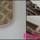 美品 コーチ COACH マルチ ケース ハンド ポーチ ドット オプアート シグネチャー リストレット PVC レザー アクセサリー ストラップ 【中古】【送料無料】 bc1454