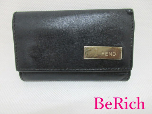 フェンディ FENDI 6連 キーケース 10163 ブラック 黒 レザー ロゴ アクセサリー 小物 【中古】【送料無料】 bc1800