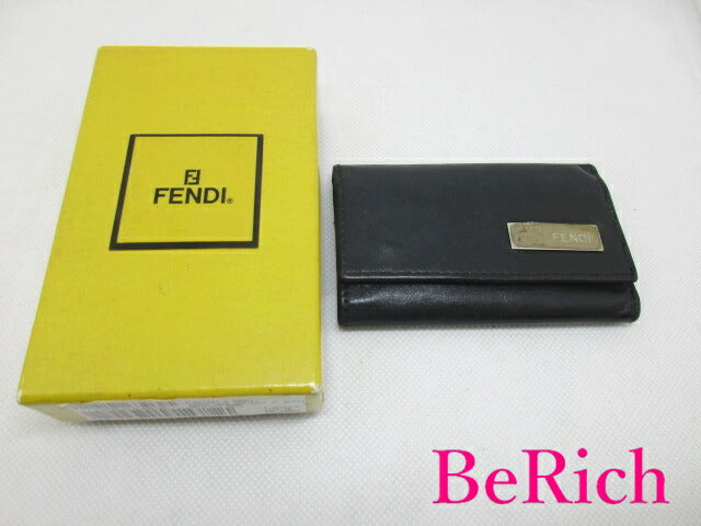 フェンディ FENDI 6連 キーケース 10163 ブラック 黒 レザー ロゴ アクセサリー 小物 【中古】【送料無料】 bc1800