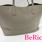 トリーバーチ  ハンドバッグ ロビンソン グレー レザートートバッグ TORY BURCH 【中古】【送料無料】 bk7291