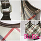 バーバリー BURBERRY ブルーレーベル ハンドバッグ トートバッグ ブラウン マルチカラー チェック ナイロン レザー ロゴ 手提げ 鞄 【中古】【送料無料】 bk7329