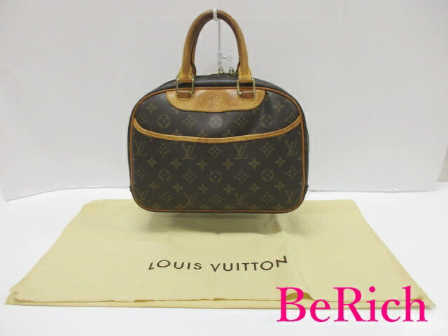 ルイ ヴィトン トゥルーヴィル M42228 モノグラム ブラウン 茶 PVC レザー ボストンバッグ ハンドバッグ LOUIS VUITTON 【中古】【送料無料】 bk8081