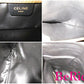 セリーヌ セカンドバッグ 黒 ブラック 茶 ブラウン レザー ロゴ クラッチバッグ CELINE 【中古】【送料無料】 bk8091