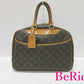 ルイ ヴィトン LOUIS VUITTON ハンドバッグ モノグラム ドーヴィル M47270 茶 ブラウン LV ロゴ PVC レザー ボストンバッグ 【中古】【送料無料】 bk8107