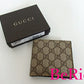グッチ GUCCI メンズ 二つ折り財布 118379 GG プラス ベージュ ブラウン 茶 PVC レザー ロゴ コンパクト ウォレット  【中古】【送料無料】bs2537