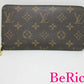 ルイ ヴィトン ジッピー ウォレット M60017 モノグラム 茶 ブラウン PVC レザー ラウンド ファスナー 長財布 LOUIS VUITTON 【中古】【送料無料】 bs3036