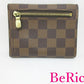 ルイ ヴィトン LOUIS VUITTON ダミエ エベヌ ポルト フォイユ コアラ N60005 PVC 茶 ブラウン 三つ折り財布 ミディアム ウォレット 【中古】【送料無料】 bs3058